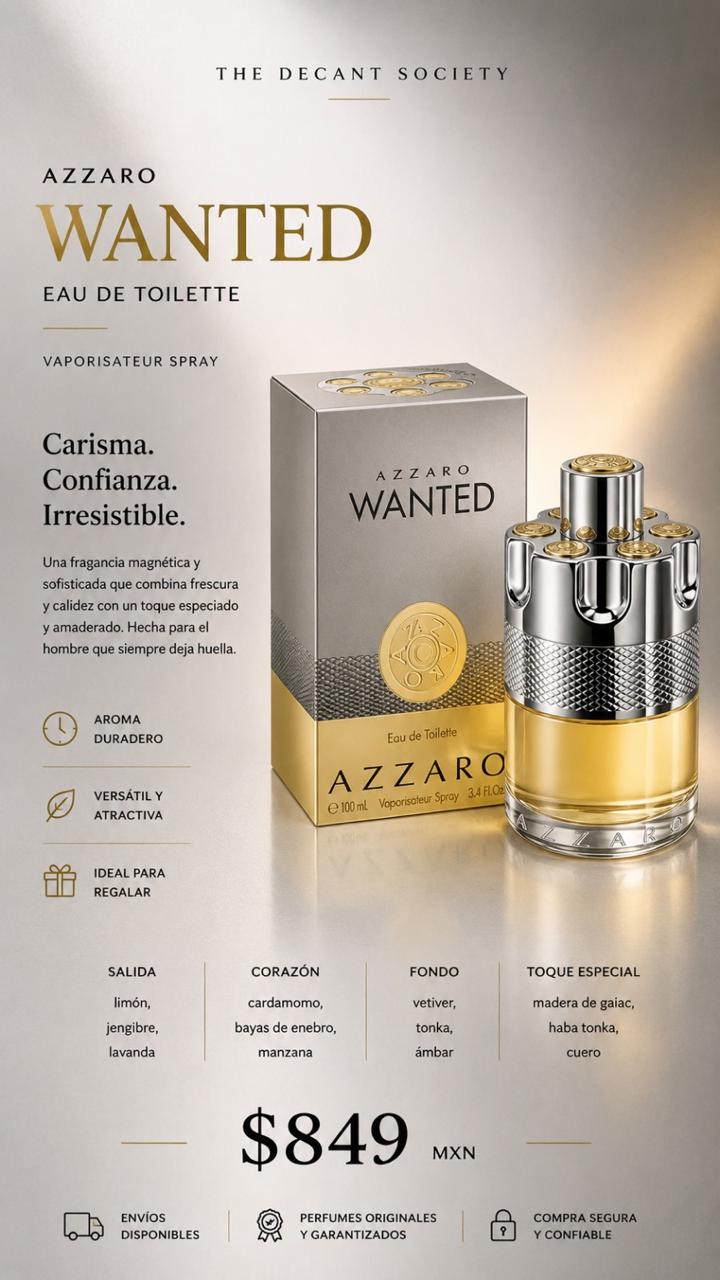 Azzaro Wanted EDT 100ml Caballero