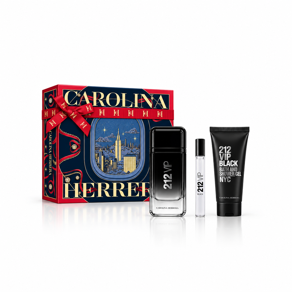 Carolina Herrera 212 Vip Black Estuche 3 Piezas EDP