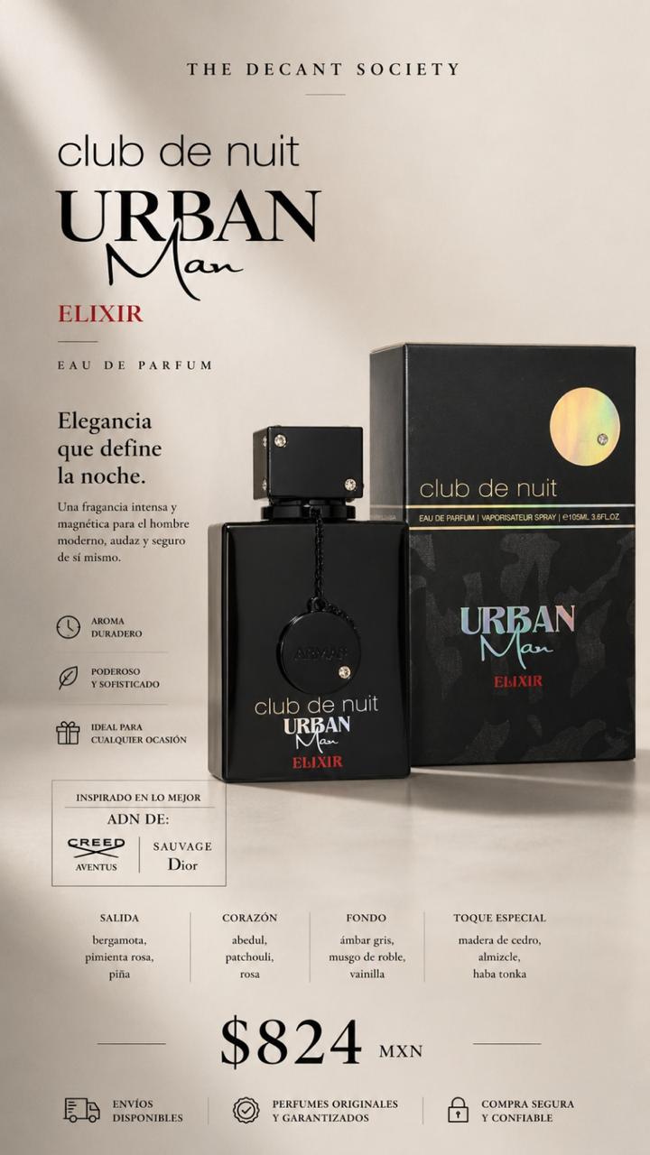 Urban Man Elixir Club de Nuit