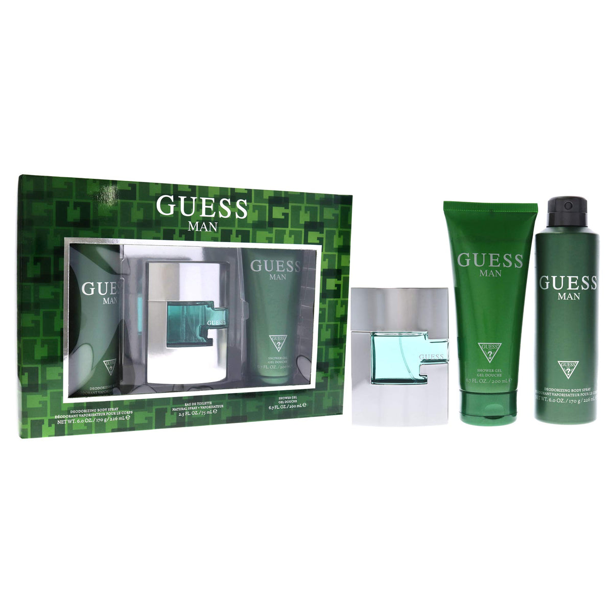 Guess Man Eau de Toilette – Estuche 3 Piezas – Caballero