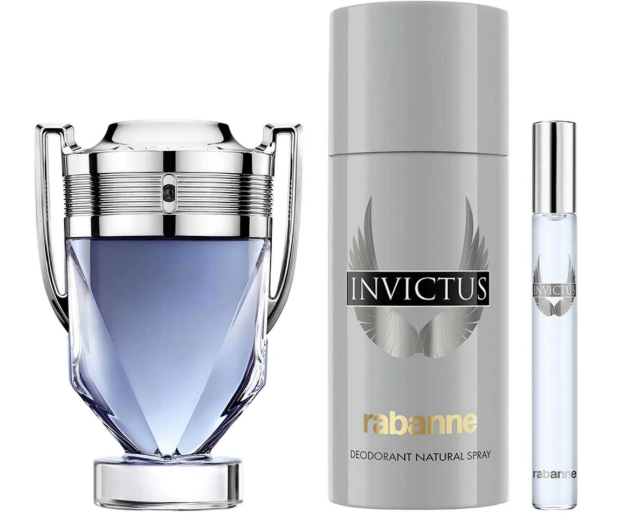 Rabanne Invictus EDT Set de 3 Piezas
